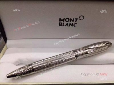 Clone Mont Blanc Daniel Defoe Writers Edition Stainless Steel Ballpoint